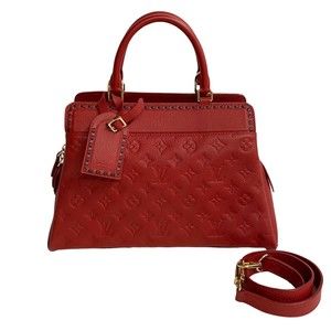 Louis Vuitton Vosges MM Empreinte Shoulder Bag Red